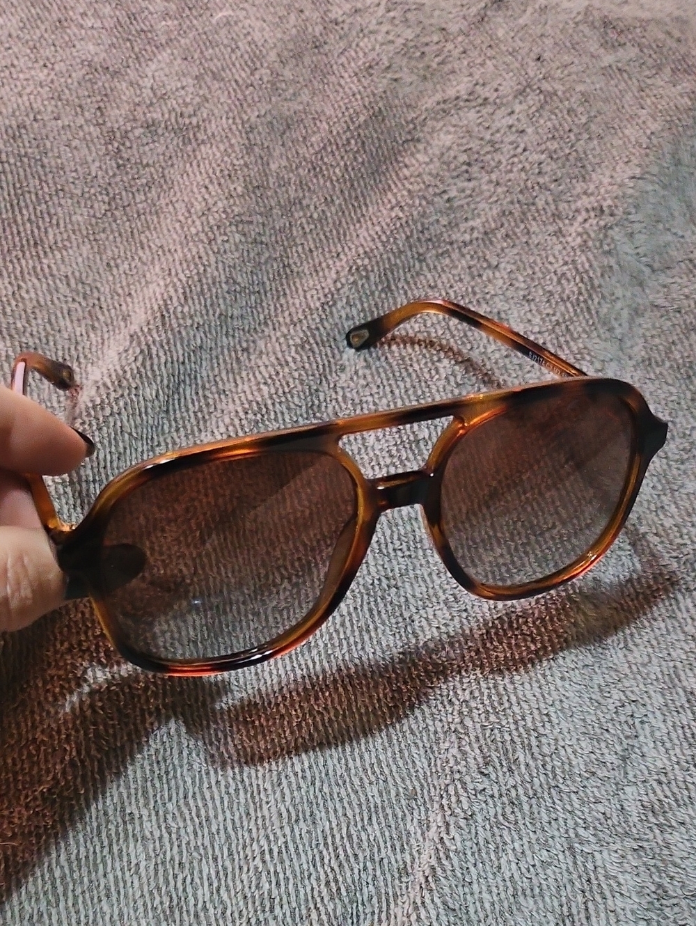 Mens Sojos Tortoiseshell Aviator Sunglasses - Brown Lenses
